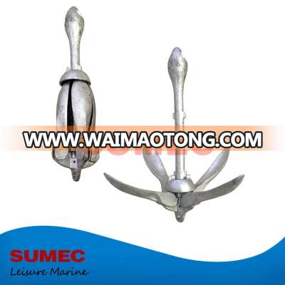 anti-corrosion galvanized steel marine folding anchor